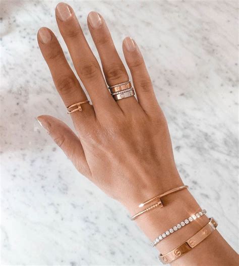 thin cartier ring|cartier love ring on hand.